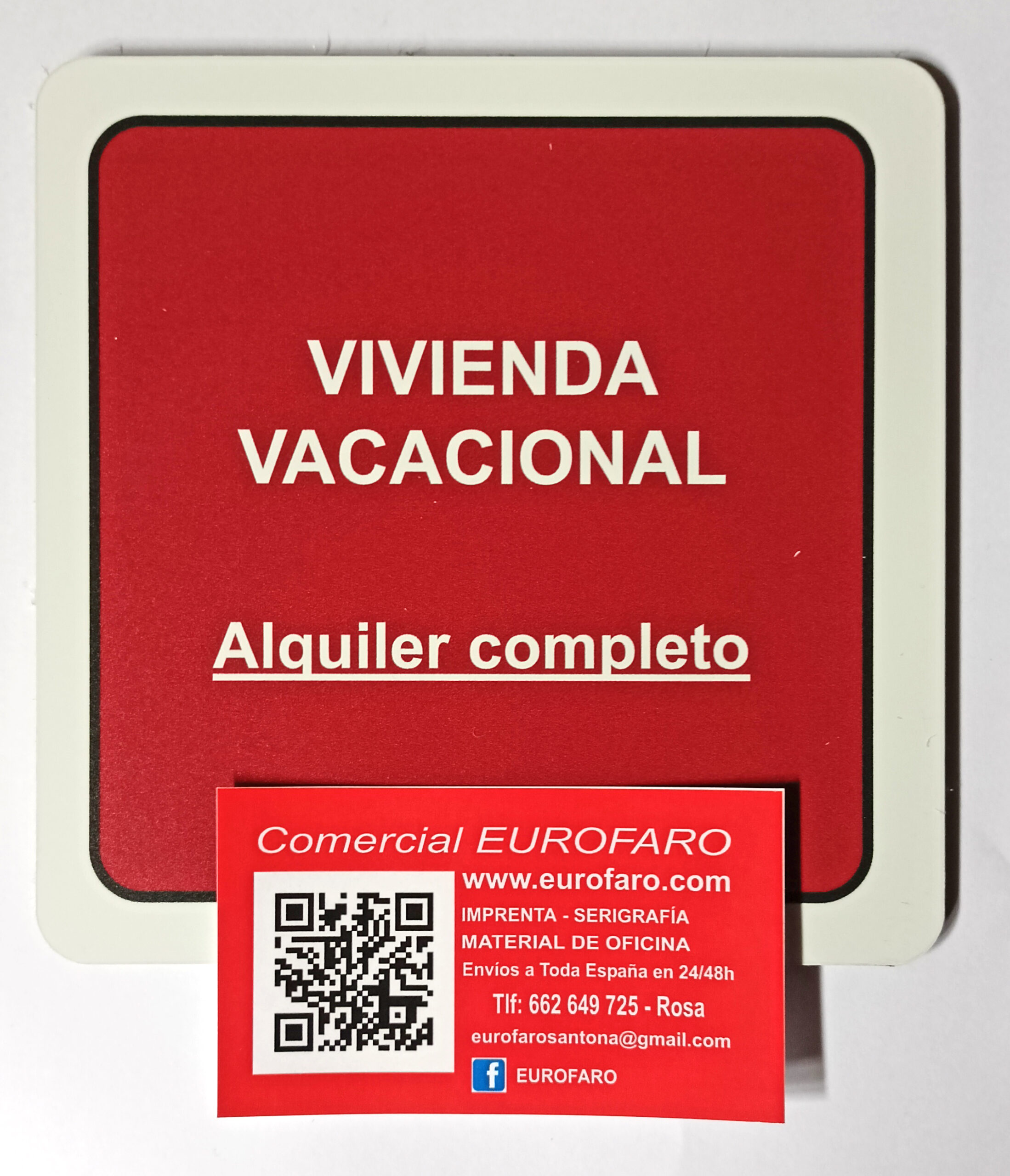 Placas de Vivienda Vacacional de Cantabria Alquiler Completo placas fabricadas según normativa Oficial del Gobierno de Cantabria para poner a la entrada de los pisos y casas turísticas Placas de Alquiler Completo o por Habitaciones obligatorias en cada piso casa o chalet dedicado al alquiler turístico en Cantabria Placas Baratas realizadas con todas las regulaciones exigidas a este tipo de anuncio obligatorio exigido por el Gobierno de Cantabria para dar de alta su piso casa o chalet como vivienda vacacional de temporada o no en Cantabria. Solicite su Placa de Vivienda Vacacional Oficial de Cantabria en el teléfono o wasapp 662 649 725 y se la preparamos o enviamos a domicilio a cualquier población de Cantabria. Realizamos todo tipo de Placas oficiales para las Viviendas Vacacionales de Cantabria