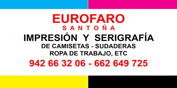 Eurofaro Santoña impresión serigrafia de camisetas sudaderas y ropa de trabajo en Santoña Laredo Noja Solares Cantabria. Eurofaro Santoña imprime y diseña serigrafía de camisetas sudaderas y ropa de trabajo al mejor precio de Santoña Laredo Noja Solares Cantabria. Eurofaro imprime y serigrafía camisetas sudaderas para fiestas locales grupos de amigos despedidas de solteras y solteros. En Eurofaro Santoña puedes imprimir y diseñar camisetas y sudaderas llenas de color y fantasía ropa deportiva para clubs deportivos que necesitan serigrafiar su vestimenta etc